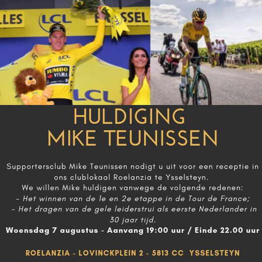 Definitief Huldiging Mike Teunissen